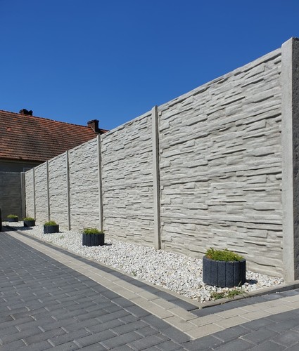 Betonzaun sichtschutz mit - betonzaun,