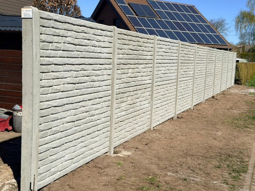 120m betonzaun mit - 10-120m,