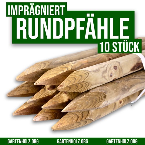 Zaunpfähle 4 10 cm - 10×, 4-10