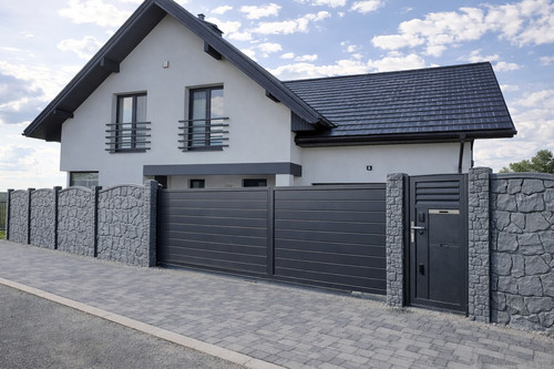 Betonzaun mit bogen 119 - mit,