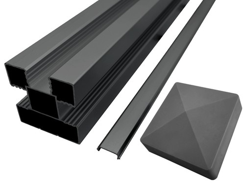 Wpc zaunpfosten zaun aluminium - wpc,