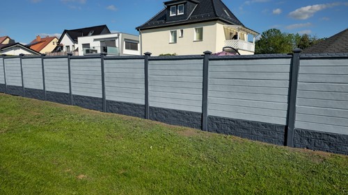 120m betonzaun aus polen - betonzaun,