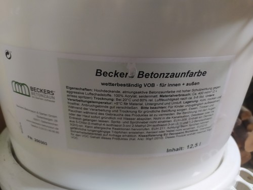 Beckers betonzaun acrylfarbe - beckers,