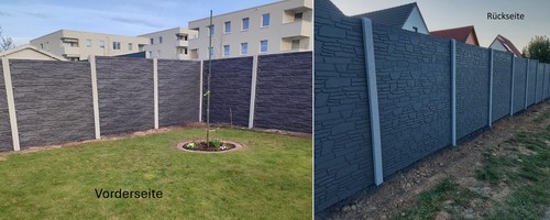 Garten betonzaun doppelseitig - garten,
