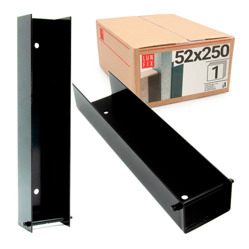 Zaun 250 mm schwarz - 55, x