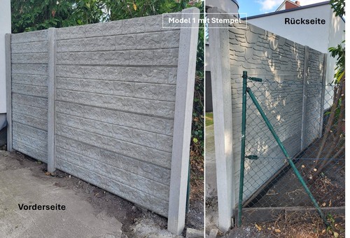 Betonzaun beidseitige - 16,
