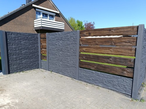 Premium betonzaun aus polen - aus,